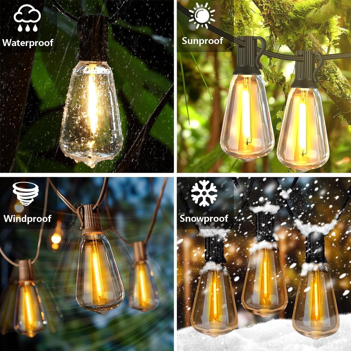 BrightLife Outdoor String Lights