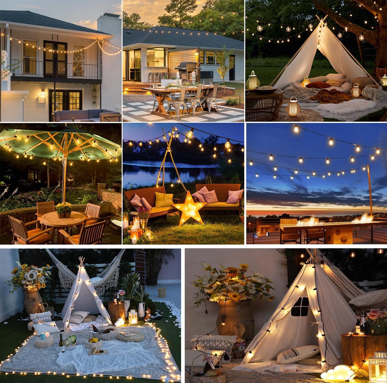 BrightLife Outdoor String Lights