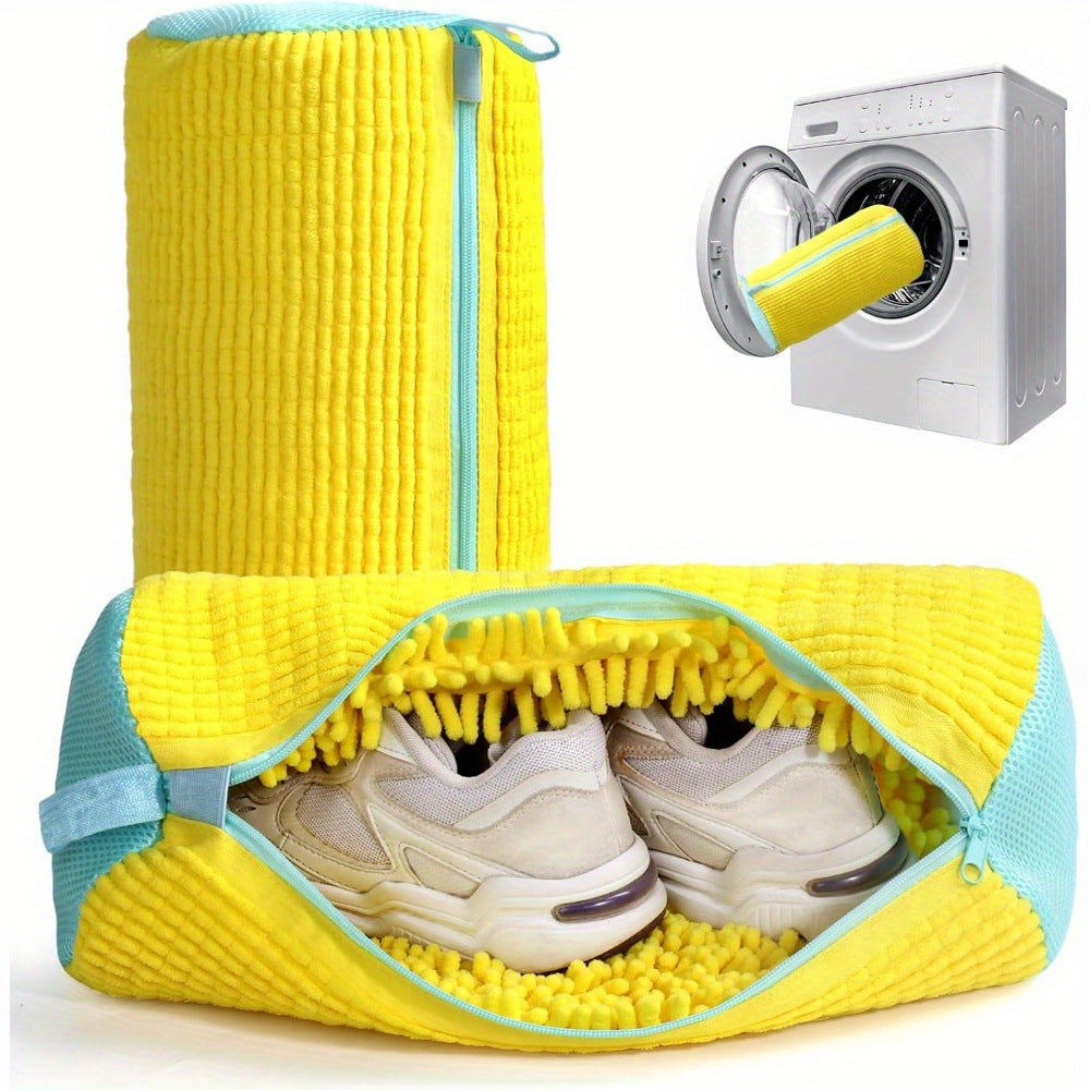 Self cleaning washing machine shoes bag